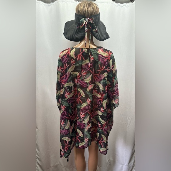 NWOT kimono and sun visor beach kit - Picture 2 of 8